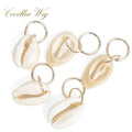 5-Pack Dreadlock Beads Hair Cuffs | Gold Leaf & Shell Rings Hair Jewelry Cuffs QXL Gold shell 5pcs