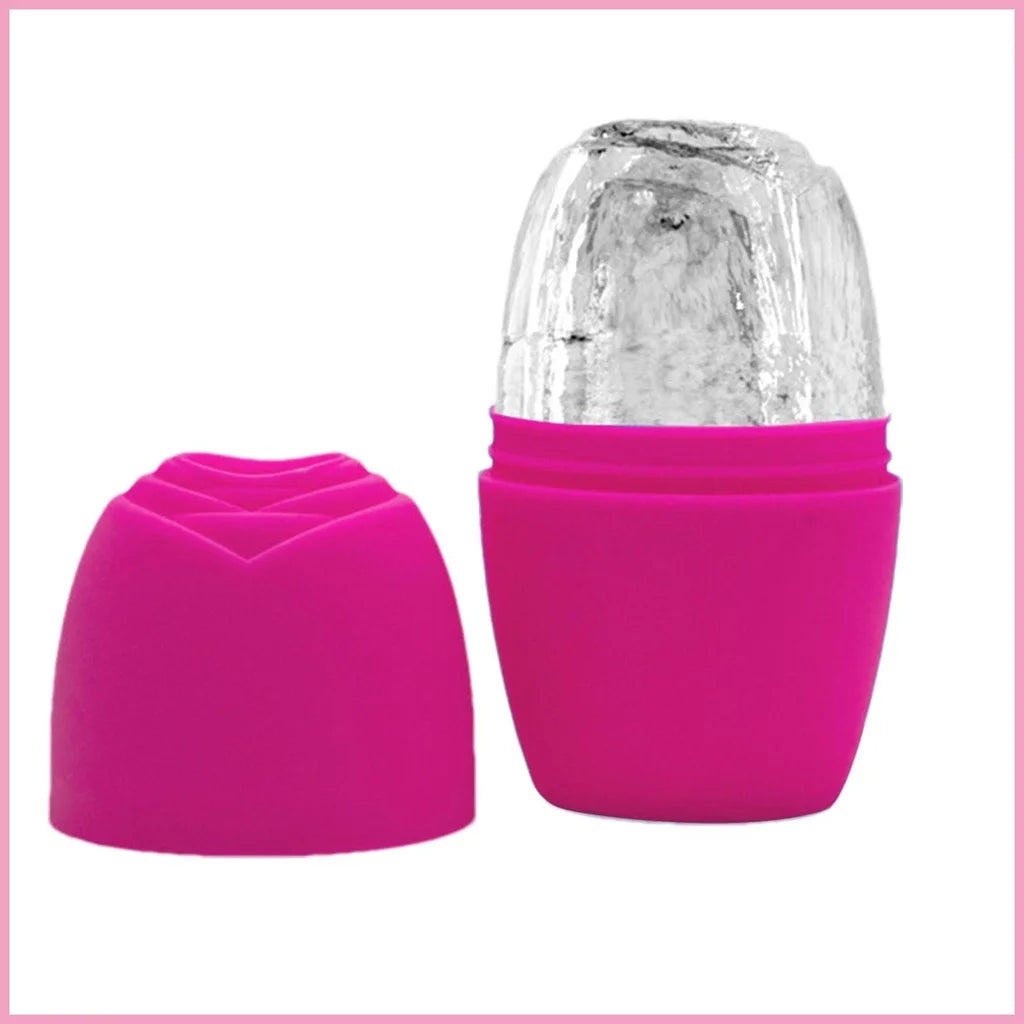 Silicone Ice Face Roller Mold | Cooling Facial Massage Tool Ice Face Roller QXL Peach