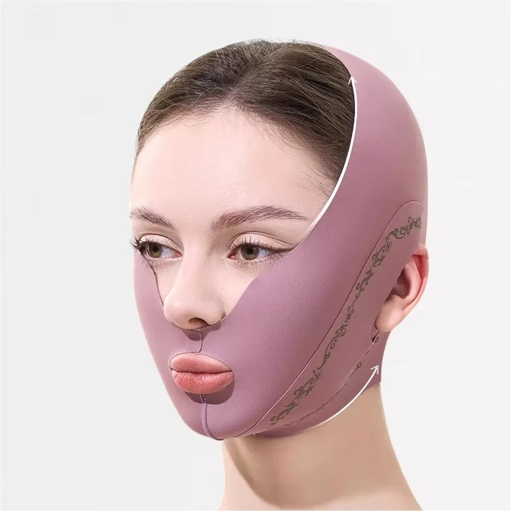 V-Line Face Lifting Belt | Chin Contouring Sleep Mask Face Lifting Belt QXL