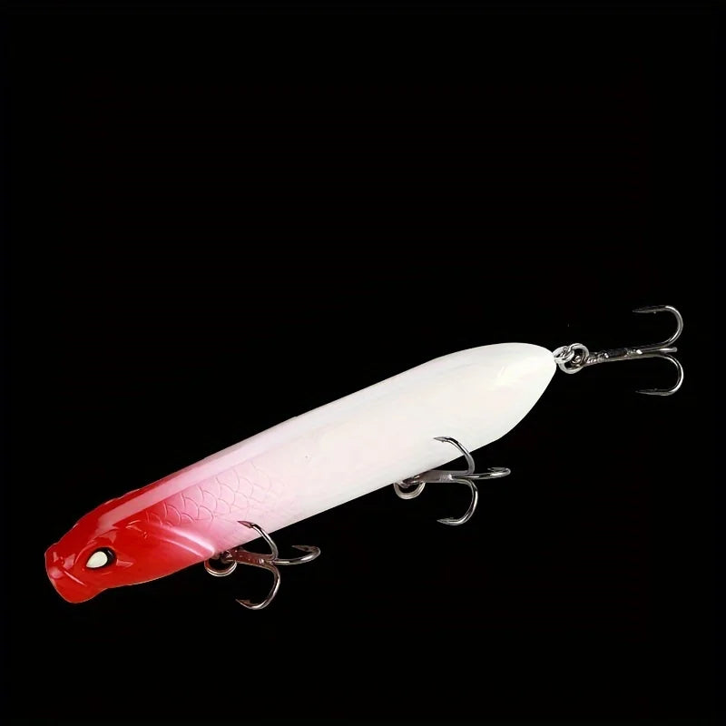 Z-Shape Topwater Pencil Lure 10cm 17g | Floating Fishing Bait Topwater Fishing Lure QXL WHITE