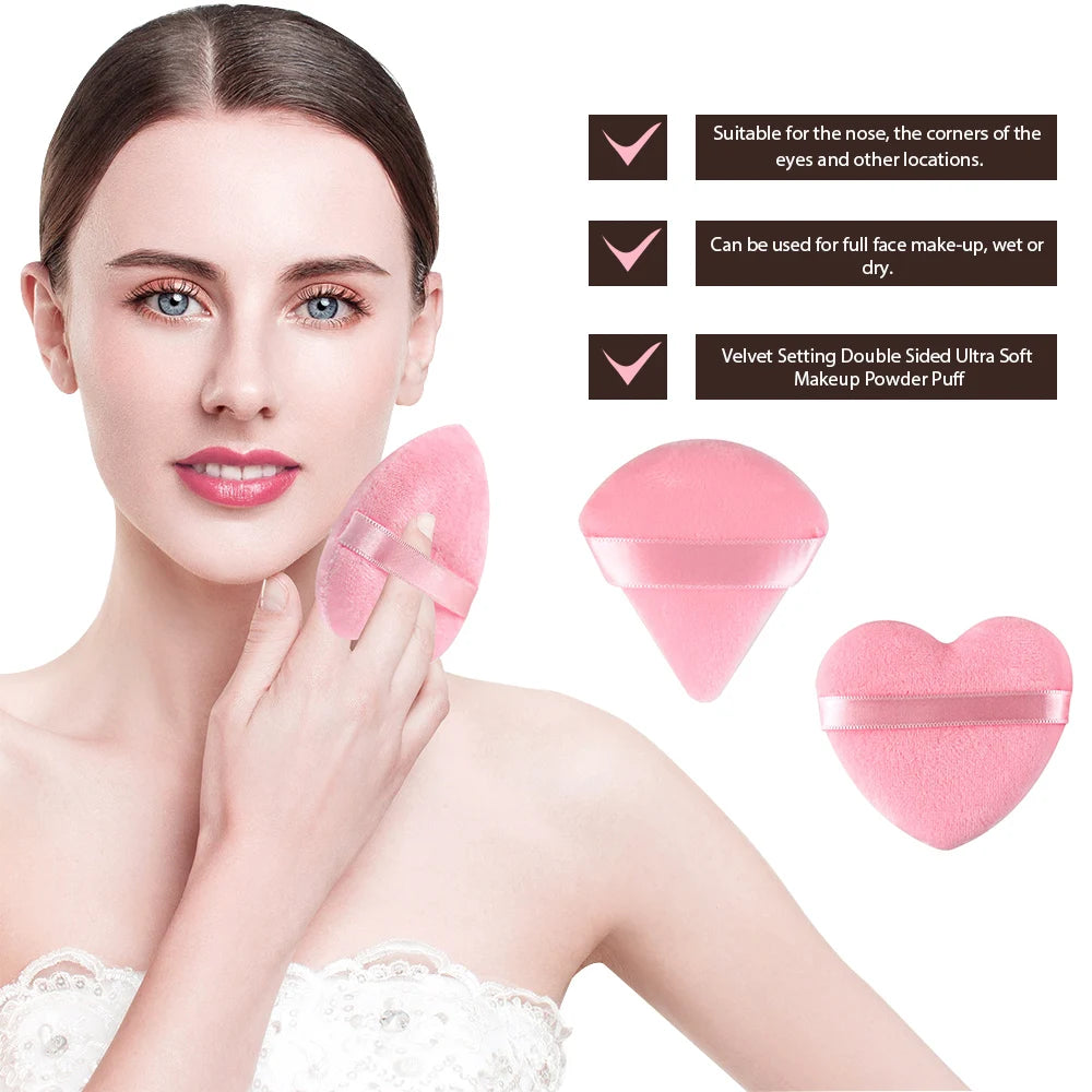 17-Pc Makeup Sponge Blender Set | Powder Puff & Headbands Makeup Sponge Set QXL