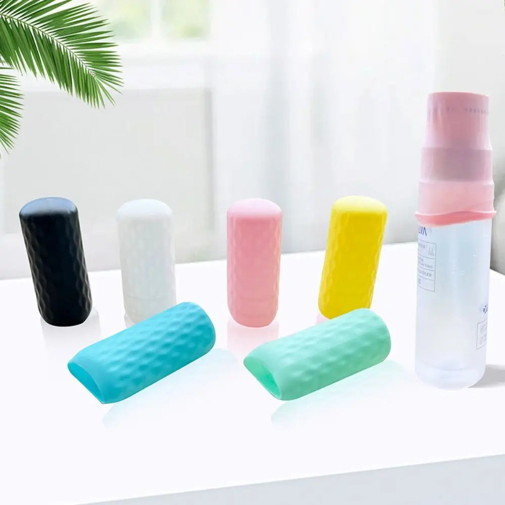 3-Pack Silicone Leak-Proof Bottle Sleeves for Travel Toiletries Travel Bottle Sleeve QXL