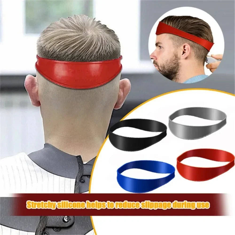 Silicone Neckline Haircut Guide Band | DIY Fade Template Hair Cutting Guide QXL