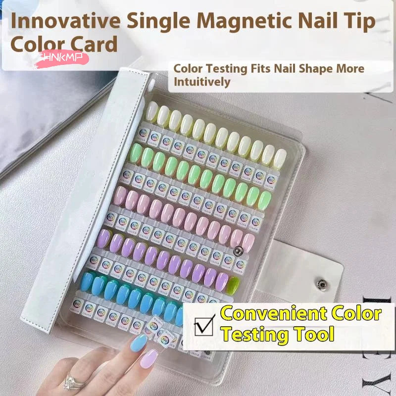 Magnetic Nail Swatch Book 48–192 Colors | Salon Display Nail Swatch Book QXL