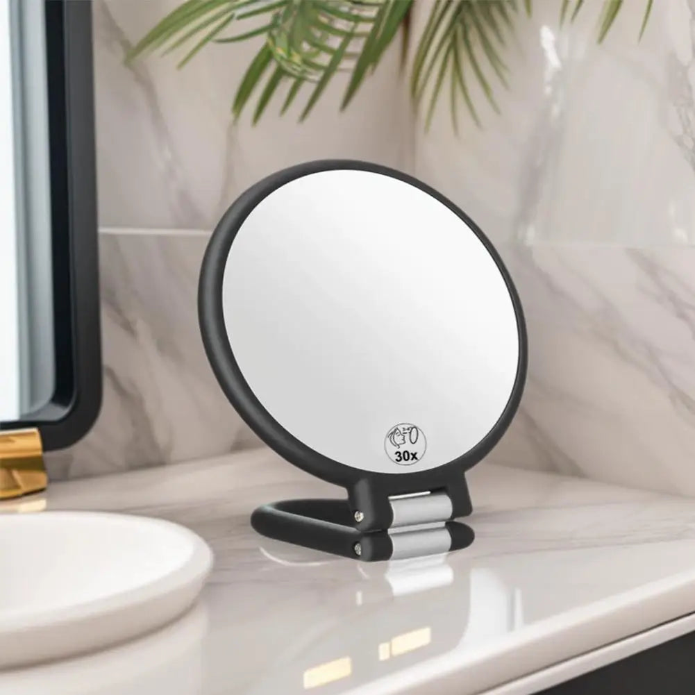 Double-Sided 15X–30X Magnifying Makeup Mirror | Foldable Travel Magnifying Makeup Mirror QXL