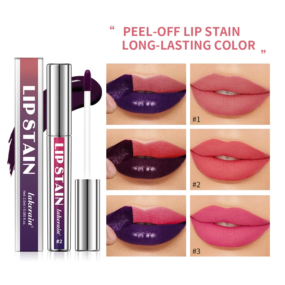 Matte Peel-Off Lip Tint Stain | Long-Lasting Liquid Lipstick Matte Lip Tint QXL