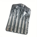 6-Piece Stainless Steel Succulent Plant Tweezers DIY Set Tweezers Set QXL 1Set