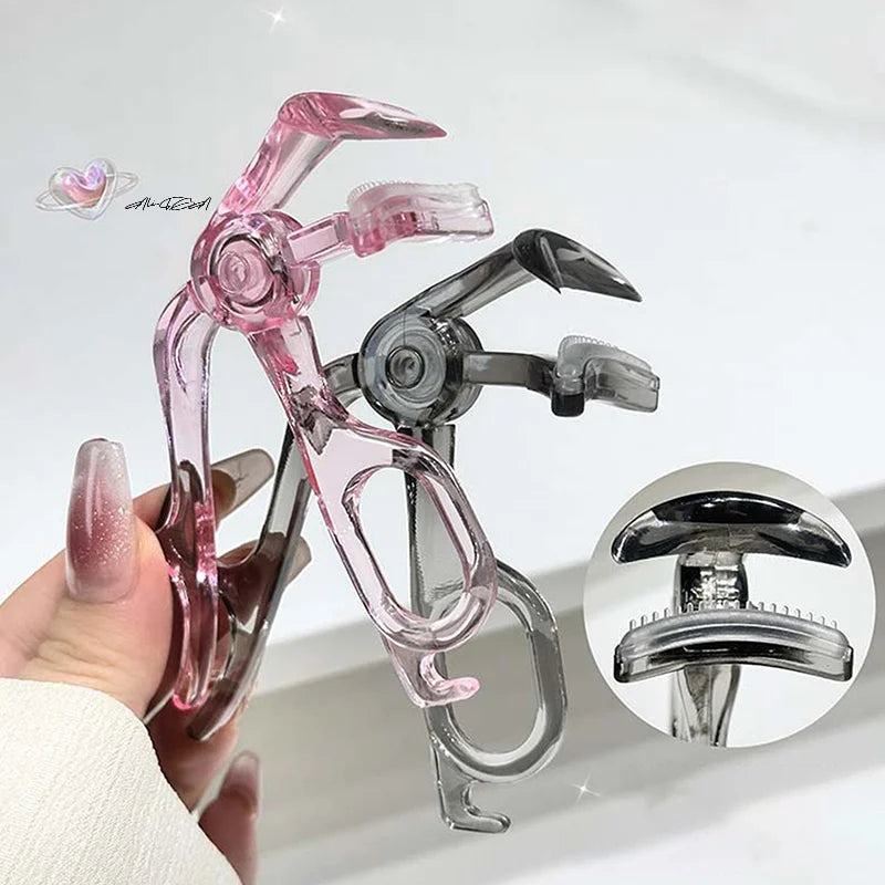 Wide-Angle Eyelash Curler with Comb | One-Clip Lash Tool Eyelash Curler QXL