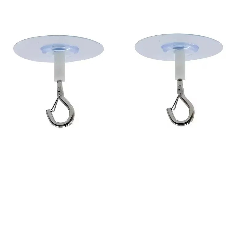 2-Pack Heavy-Duty Adhesive Ceiling Hooks | No-Drill Hanger Adhesive Ceiling Hooks QXL