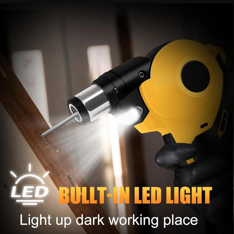 Dreamburgh Electric Nail Hammer | LED, 0–90° Adjustable, Magnetic Electric Nail Hammer QXL