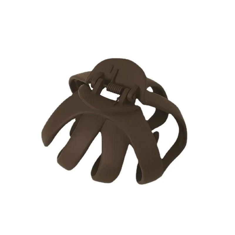 Matte Flower Small Claw Clip – No-Slip Hair Clip for Women Hair Claw Clip QXL
