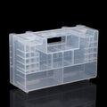 Plastic Battery Storage Case – 20 AA & 14 AAA Organizer Box Battery Storage Organizer QXL 1pcs