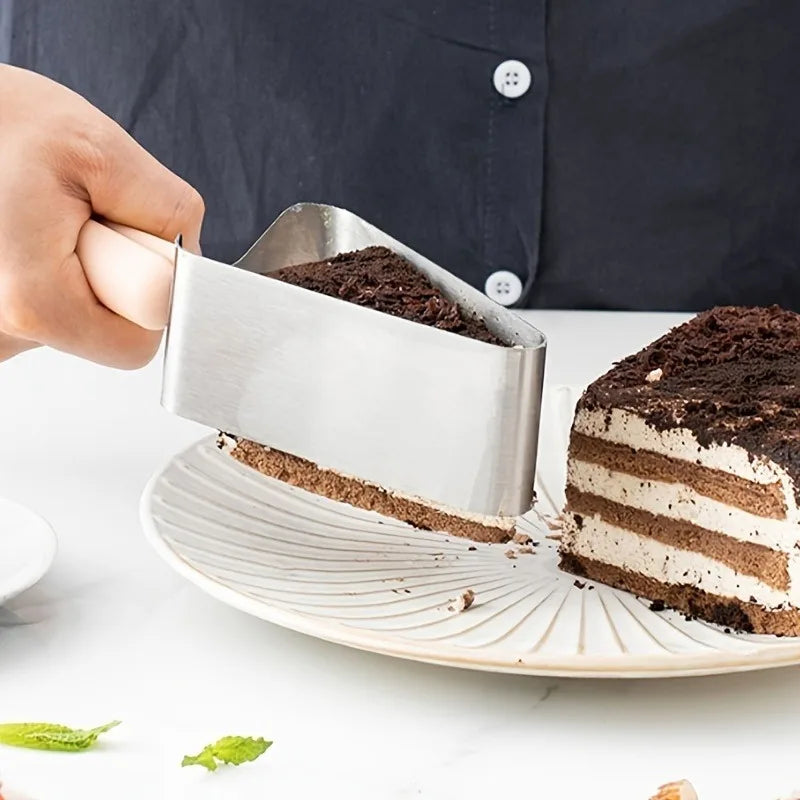Stainless Steel Cake Slicer & Triangle Cutter Separator Cake Slicer Tool QXL