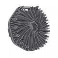 Silicone Body Scrubber Bath Brush | Ergonomic Handle Silicone Bath Scrubber QXL Gray 1Pc