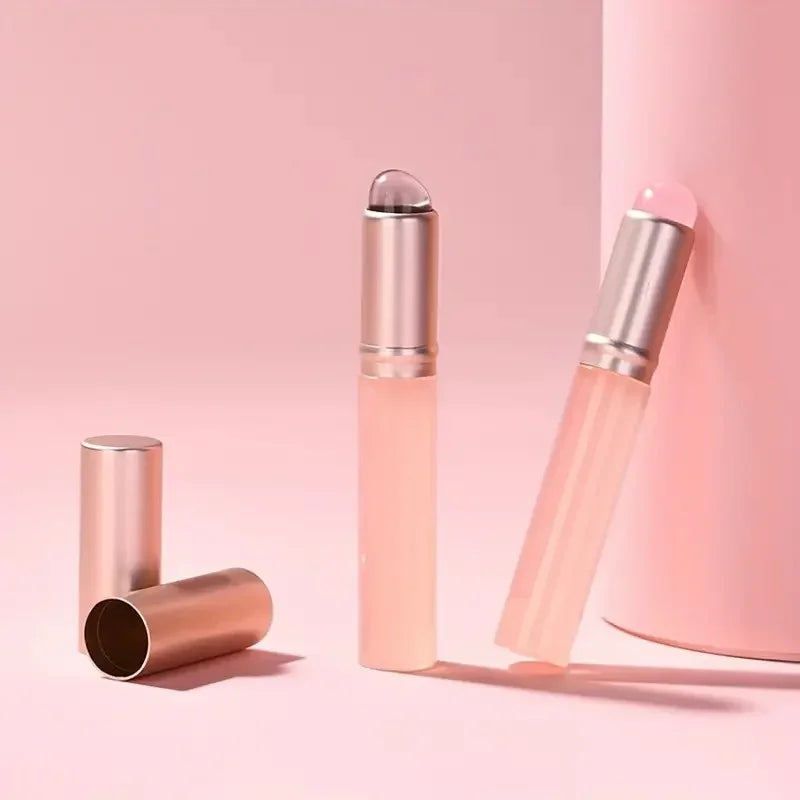 2-Pack Silicone Lip & Concealer Brush | Dust-Proof Cap Silicone Lip Brush QXL 2pcs