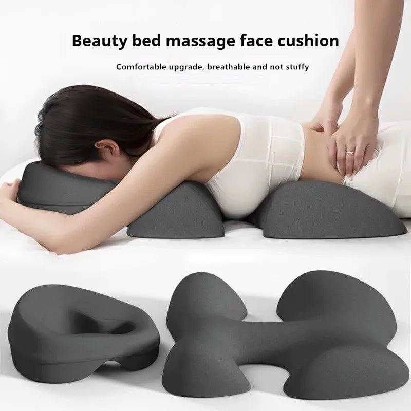 Ergonomic Salon Face Cradle Pillow | Memory Foam Breathing Hole Salon Face Cradle Pillow QXL