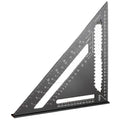 Aluminum Alloy Woodworking Triangle Ruler | Dual-Scale Square Woodworking Square QXL D