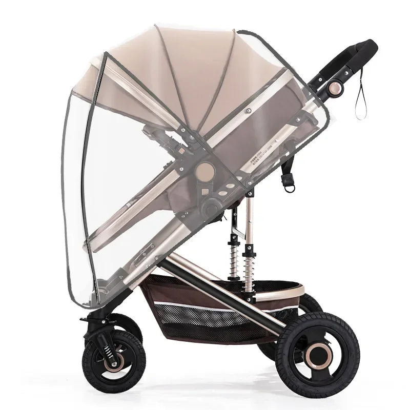 Universal Baby Stroller Rain Cover – Clear PVC Windproof Shield Stroller Rain Cover QXL