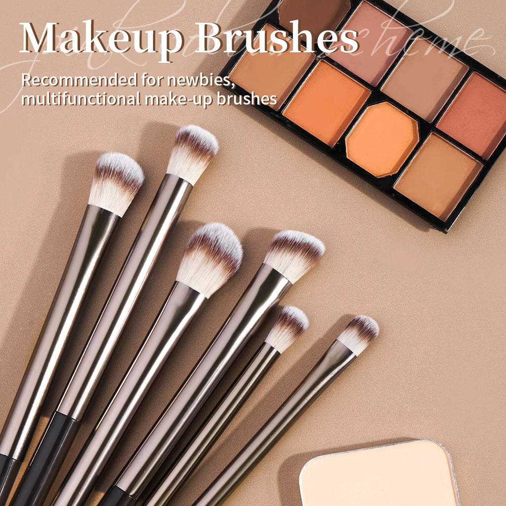 MAANGE 15-Pc Makeup Brush Kit | Kabuki, Puff & More Makeup Brush Kit QXL