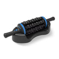 Cordless 360° Rolling Percussive Massage Roller | 8 Heads, 5 Speeds Percussive Body Massager QXL Type-C Charging-Blue USB Type-C