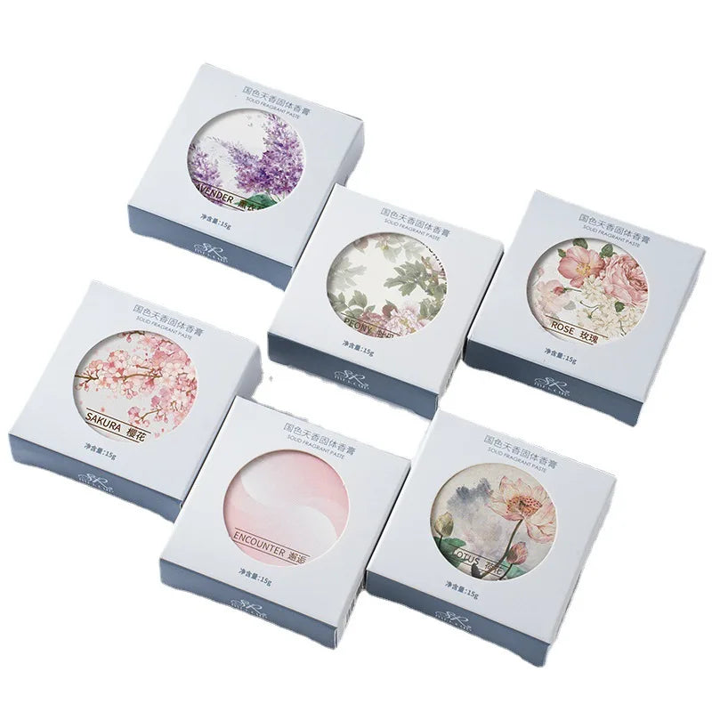 Floral Solid Perfume | Rose Peony Lavender Cherry Blossom Solid Perfume QXL