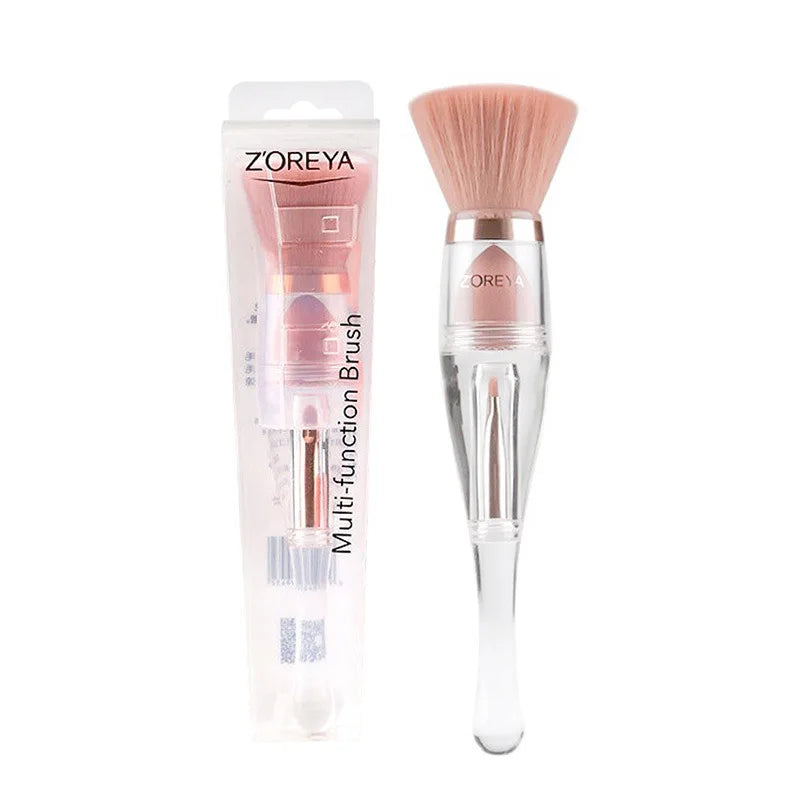 4-in-1 Portable Makeup Brush | Foundation Powder & Eyeshadow Makeup Brush QXL