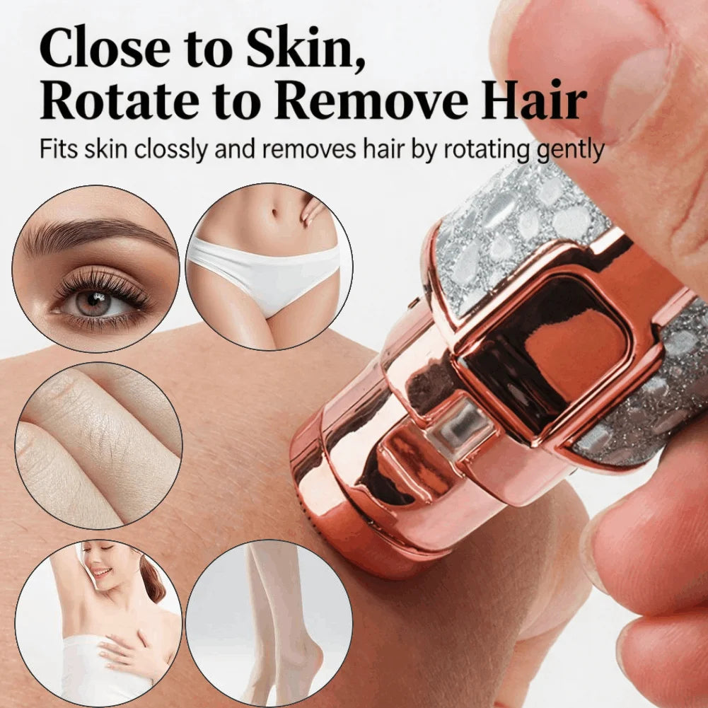 2-in-1 Electric Eyebrow Trimmer & Face Hair Remover USB LED Electric Eyebrow Trimmer QXL