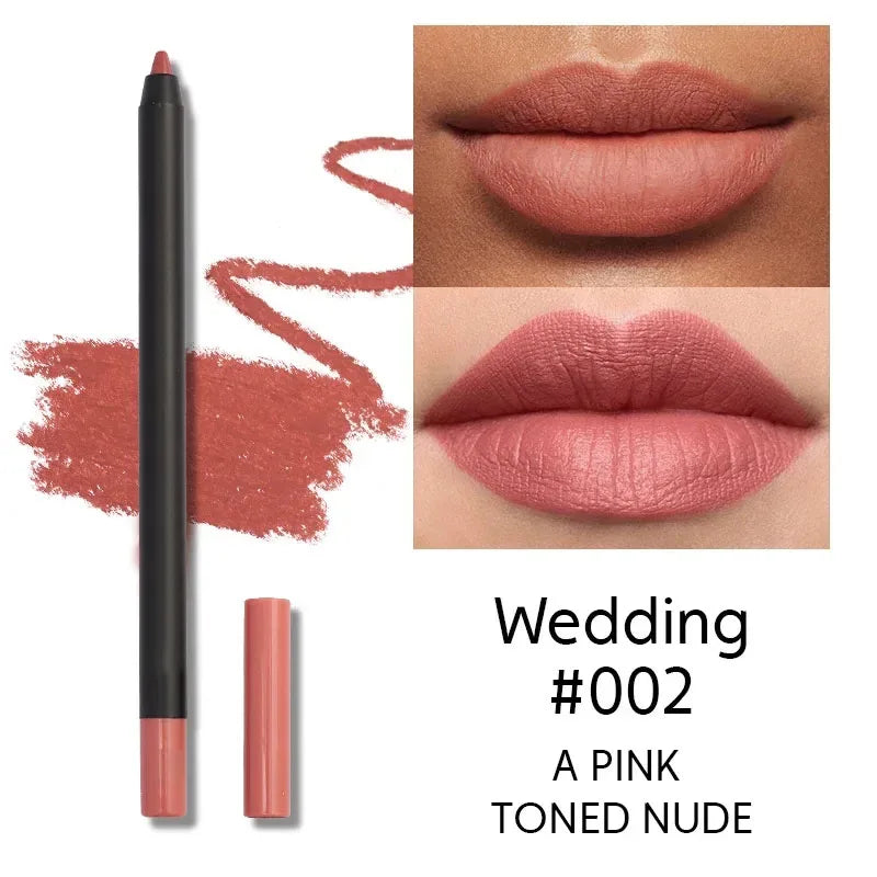 Nude Brown Matte Lip Liner Pencil – Waterproof & Long-Lasting Lip Liner Pencil QXL 02