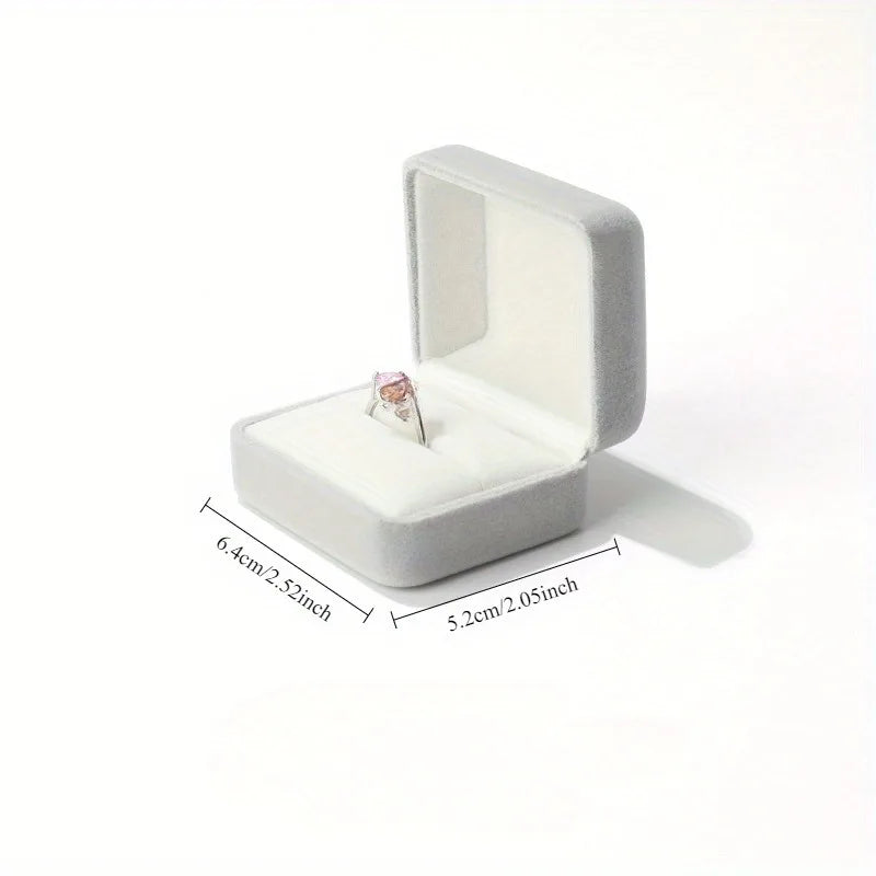 Arched Velvet Jewelry Box | Ring, Earring & Pendant Gift Box Velvet Jewelry Box QXL