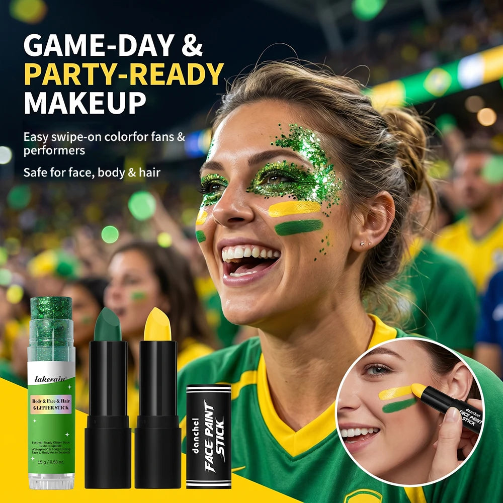 Eye Black Face Paint Stick | Waterproof Sports Body Paint Face & Body Paint QXL