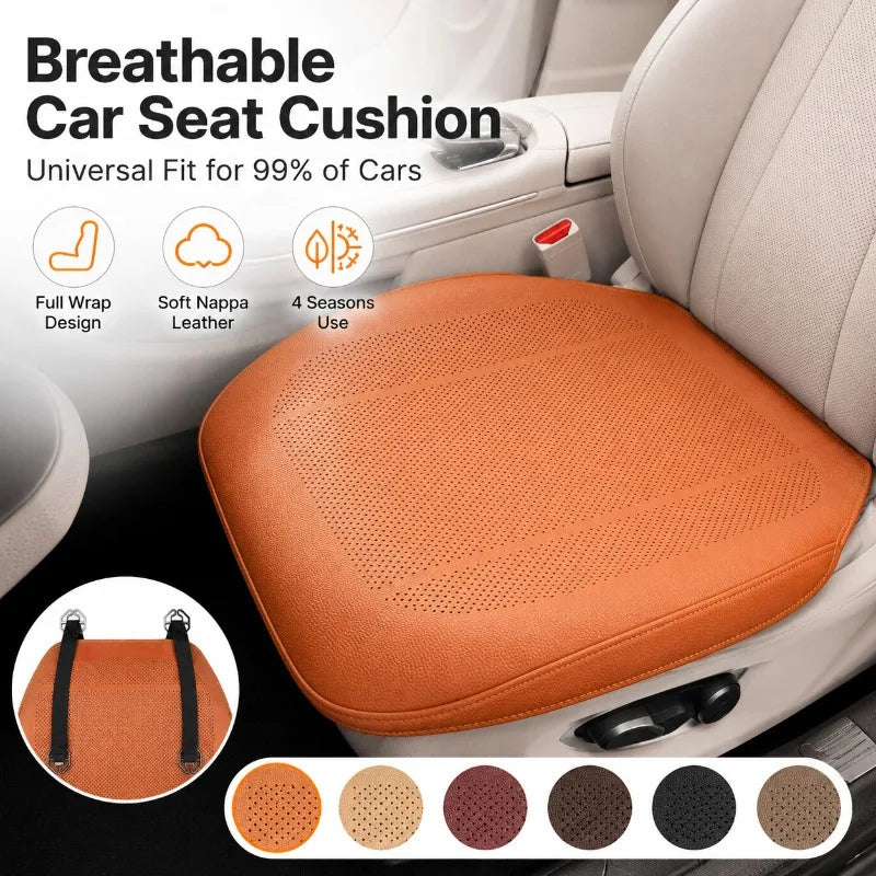 Breathable Perforated Nappa Leather Car Seat Cushion Cover Car Seat Cushion QXL