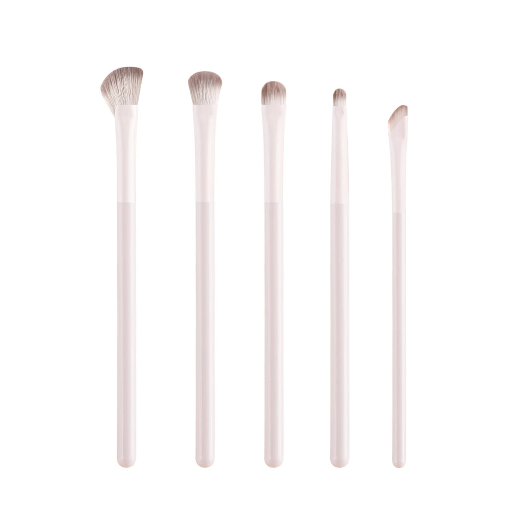 5-Piece Soft Bristle Eye Makeup Brush Set | Ronshadow Eye Makeup Brush Set QXL Beige