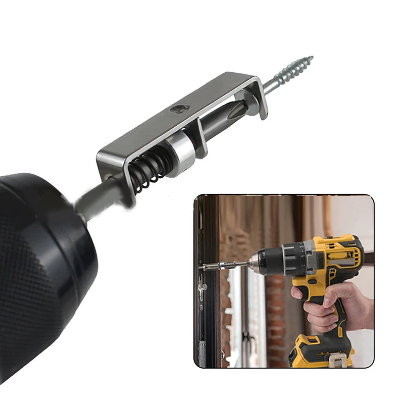 Spring-Loaded Screw Holder Bit | Anti-Drop Screwdriver Tool Screw Holder Bit QXL