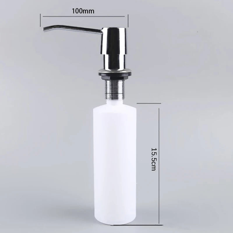 300ml Refillable Kitchen Soap Dispenser Pump | ABS Bottle Soap Dispenser QXL One Size