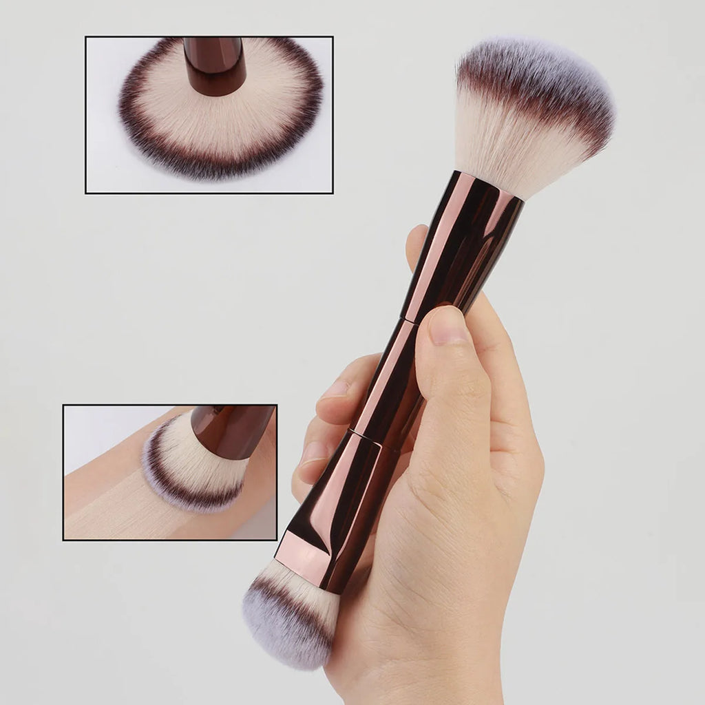 Double-Headed Makeup Brush | Foundation, Blush & BB Cream Makeup Brush QXL