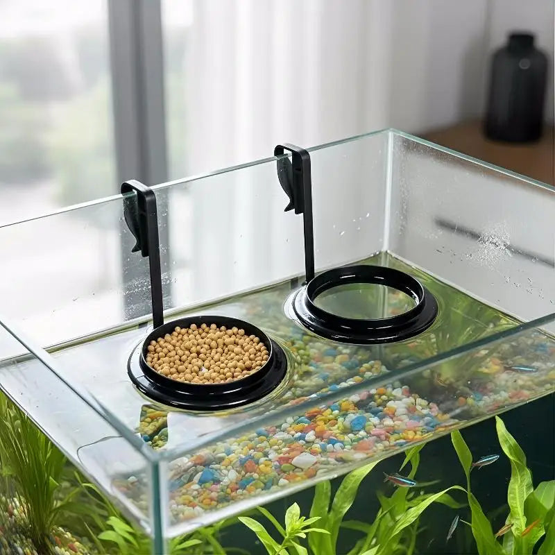 Aquarium Floating Feeding Ring | Fish Tank Food Tray 1/2/5-Pack Aquarium Feeding Ring QXL