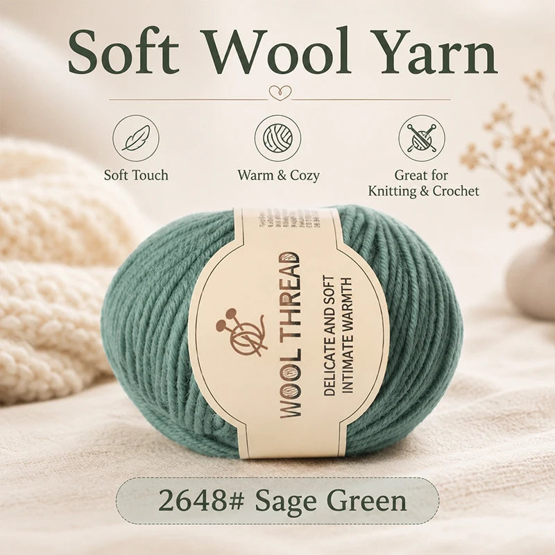 Wool Blend Knitting Yarn | DIY Sweaters, Scarves & Hats