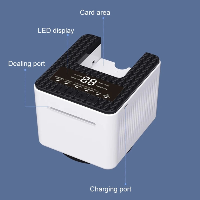 Automatic Electric Card Dealer | 4000mAh, Up to 8 Players Electric Card Dealer QXL
