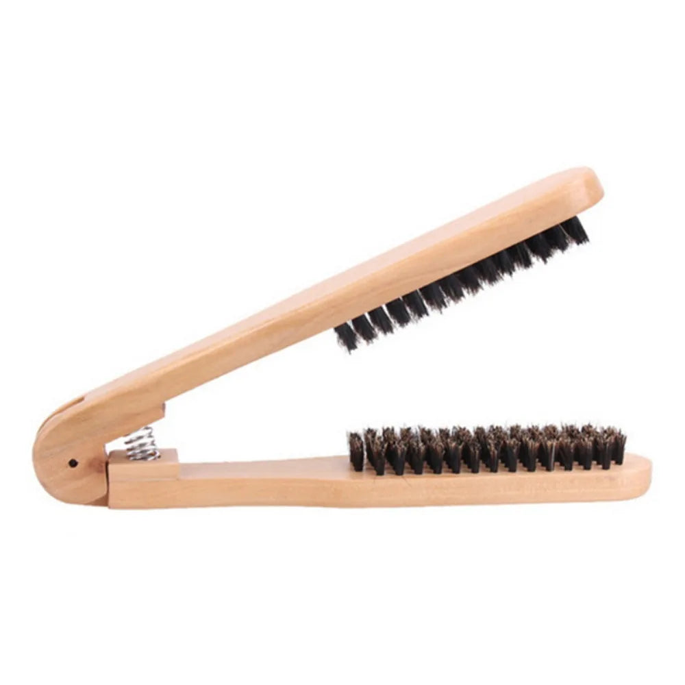 Double-Sided Hair Straightening Comb Clamp Styling Splint Hair Straightening Comb QXL