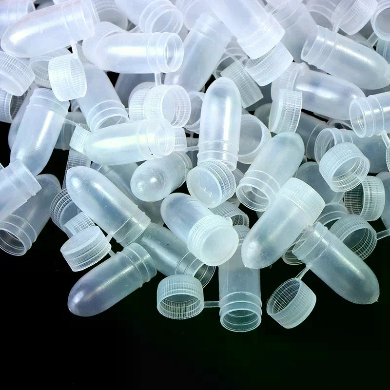 100-Pack Flip Lid Transparent Capsule Pill Storage Containers Pill Storage Containers QXL