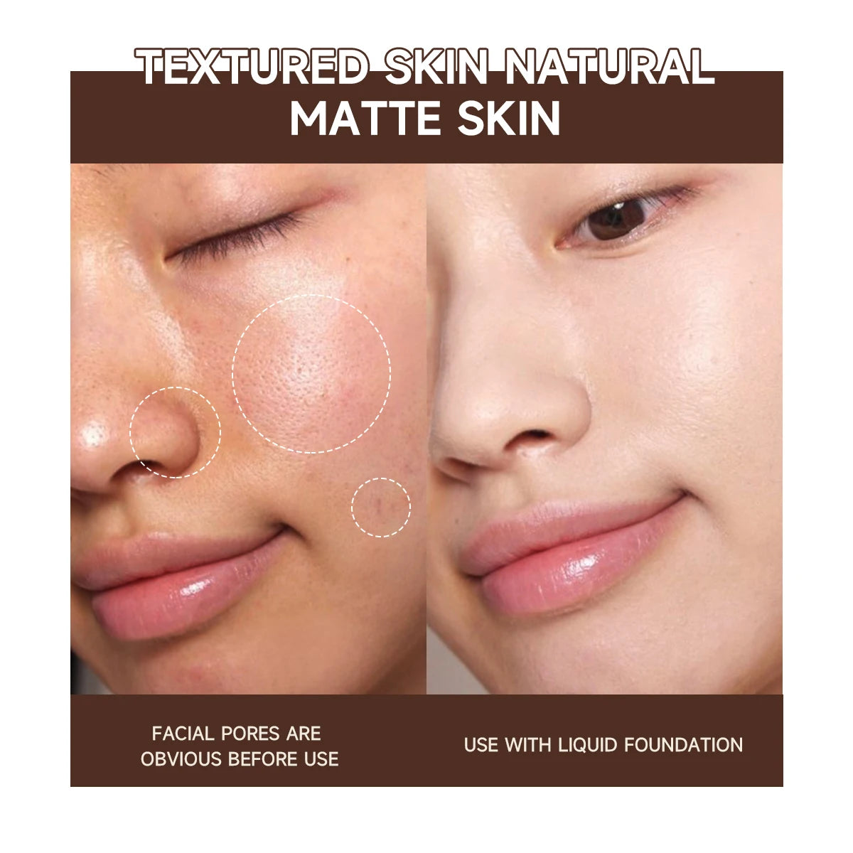 Moisturizing Pore-Covering Primer & Concealer Stick | Natural Makeup Primer Stick QXL