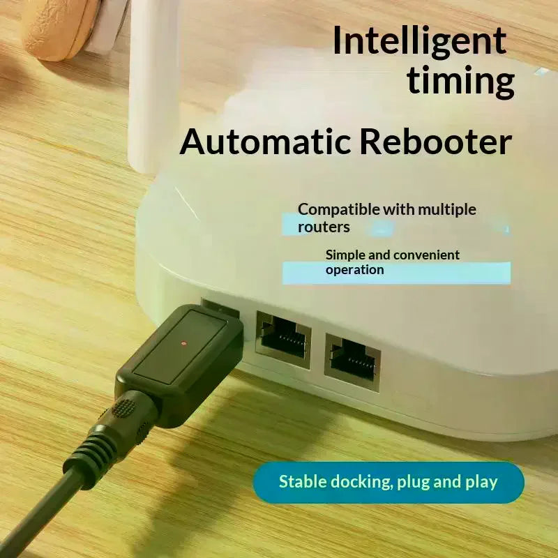 24H Auto Router Reboot Timer | DC 5V–24V 5.5×2.1mm Reset Tool Router Reboot Timer QXL