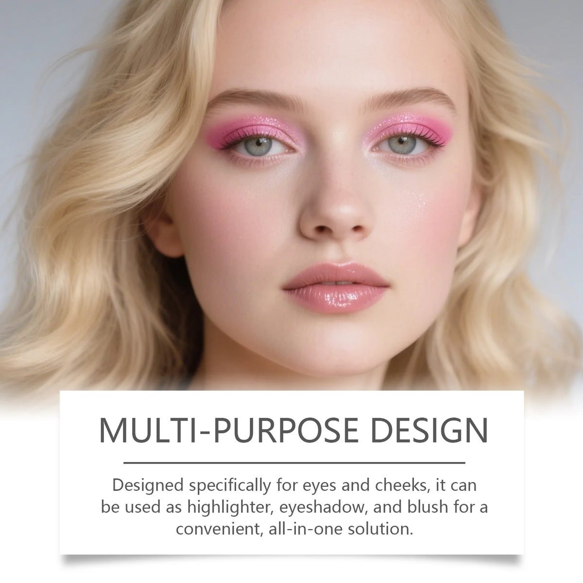 3-in-1 Highlighter Eyeshadow & Blush Palette | Glowing Makeup Makeup Palette QXL