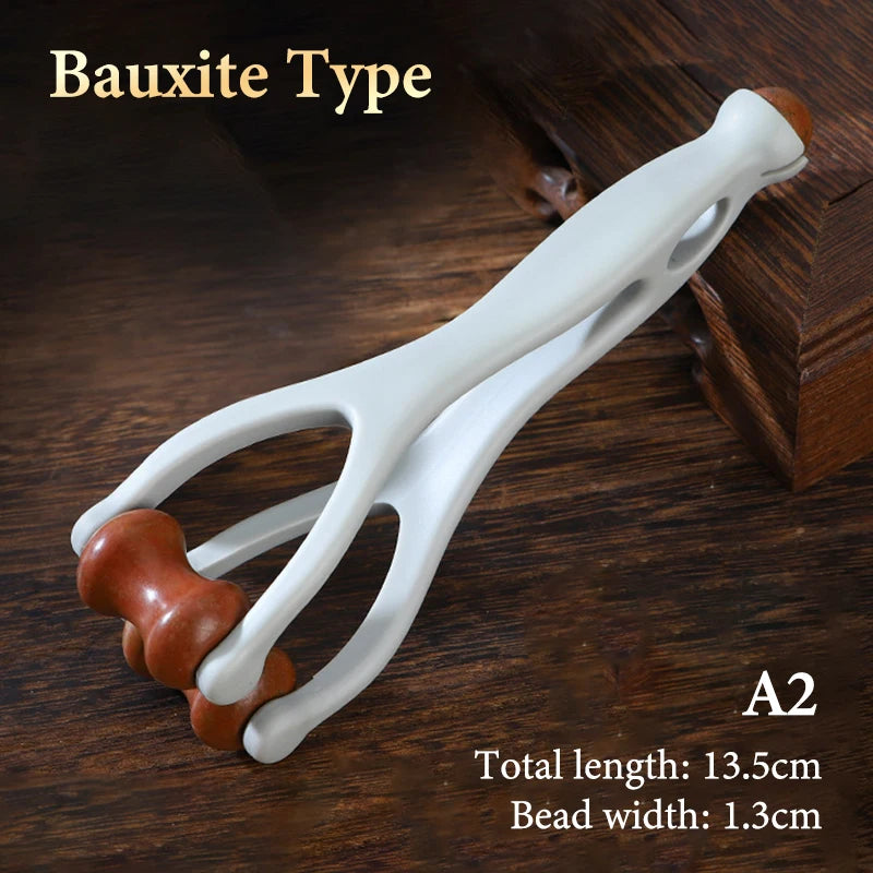 Dual-Row Brass & Bian Stone Finger Roller Massager Finger Roller Massager QXL A2