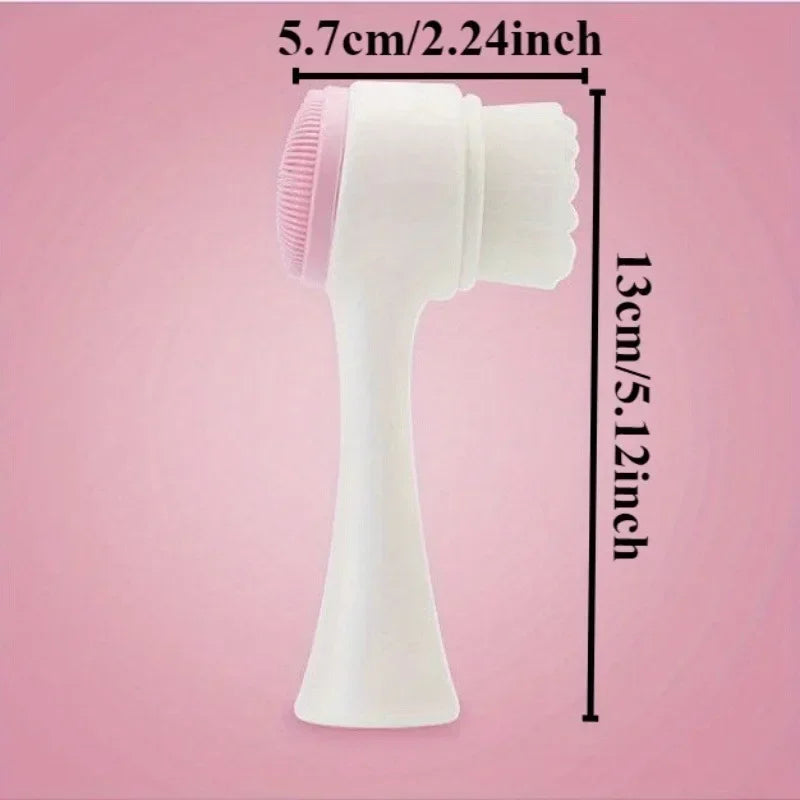 Double-Sided Silicone Face Wash Brush | Deep Cleansing Tool Facial Cleansing Brush QXL