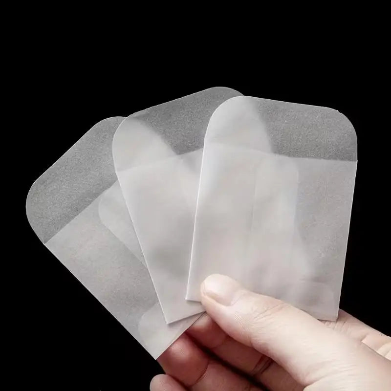 Semi-Transparent Mini Envelopes | Self-Sealing Bags 10/30-Pack Mini Storage Envelopes QXL