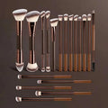 6-Piece Professional Aluminum Makeup Brush Set | Synthetic Hair Makeup Brush Set QXL 18pcs