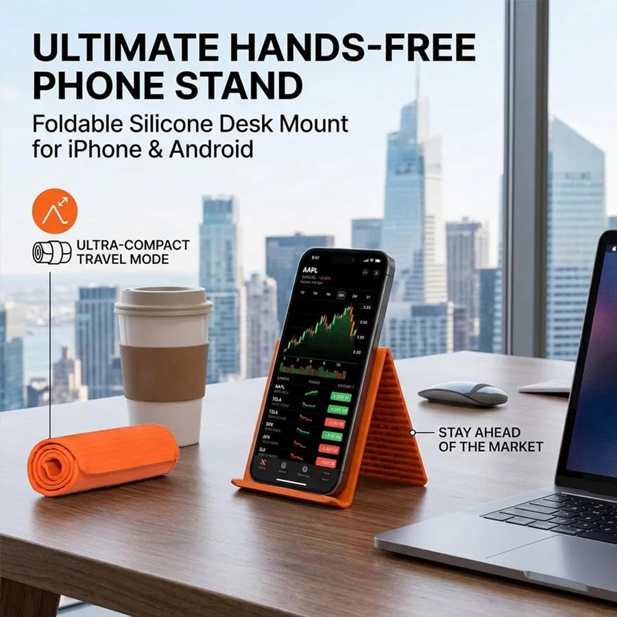 Flexible Silicone Phone Holder | Multi-Angle Foldable Stand Phone Stand QXL