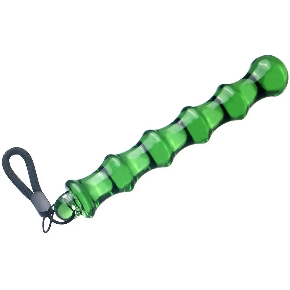 Glass Massage Wand | Acupoint Meridian Massager Stick Glass Massage Wand QXL green 19.5CM