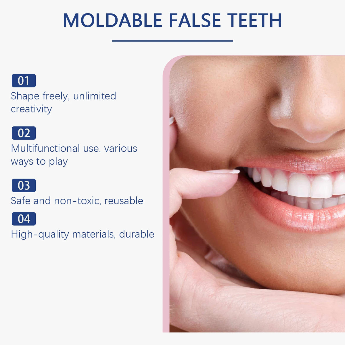 Moldable Temporary Tooth Repair Kit | DIY Denture Adhesive Beads Denture Repair Kit QXL